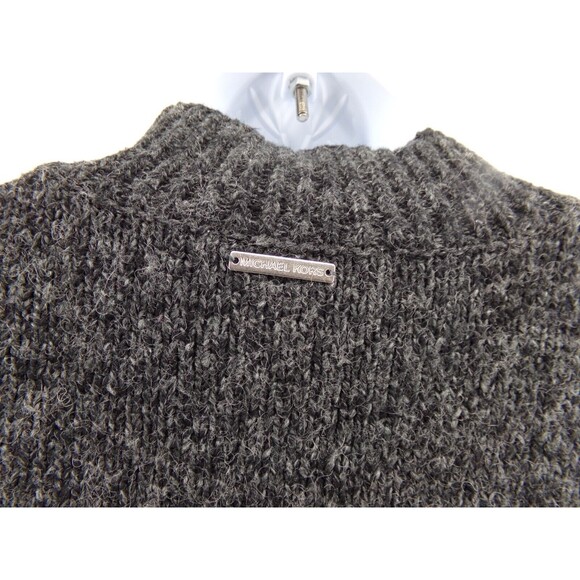 Michael Kors Gray Colorblock Wool blend Mock Neck Sweater Size S Small - Picture 3 of 8